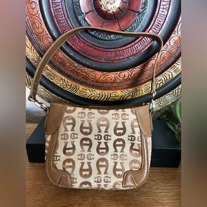 NWOT Etienne Aigner Small Horseshoe Satchel Handbag